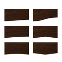 Dark Brown Mahogany Accent Baffle