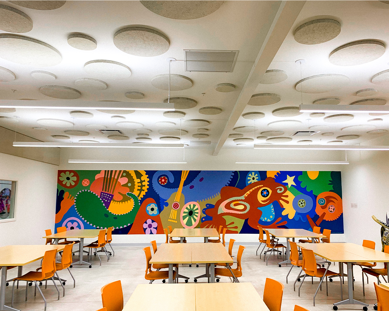 AcoustiColor Shapes on a Ceiling