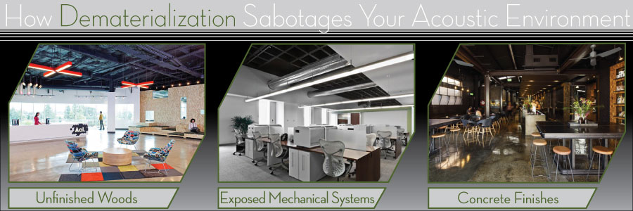How Dematerialization Sabotages Your Acoustic Environment How Dematerialization Sabotages Your Acoustic Environment